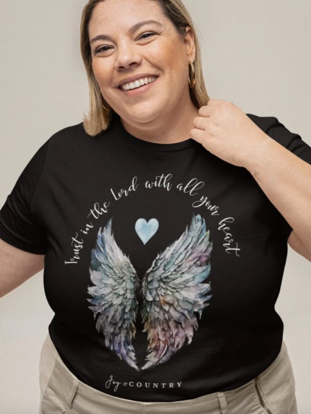 Trust In The Lord With All Your Heart - Unisex Crew-Neck Tee